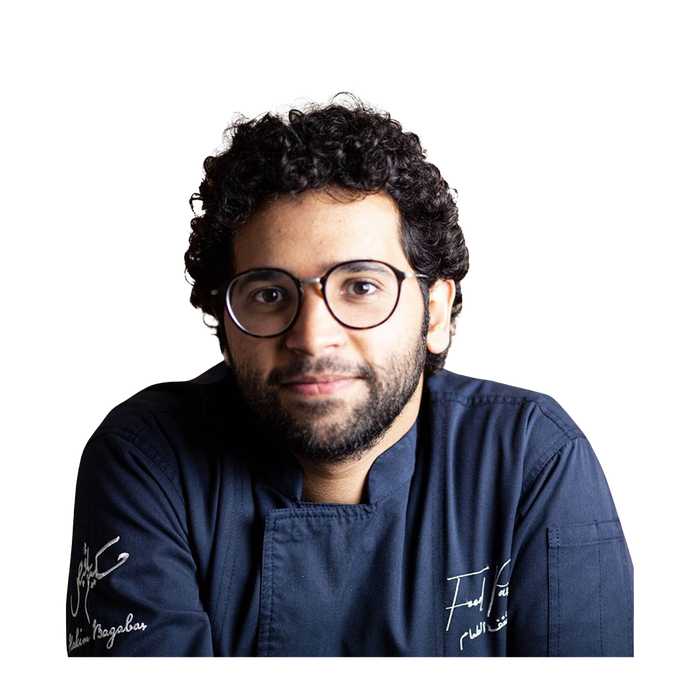 Chef Hakeem Bagabas in chef whites